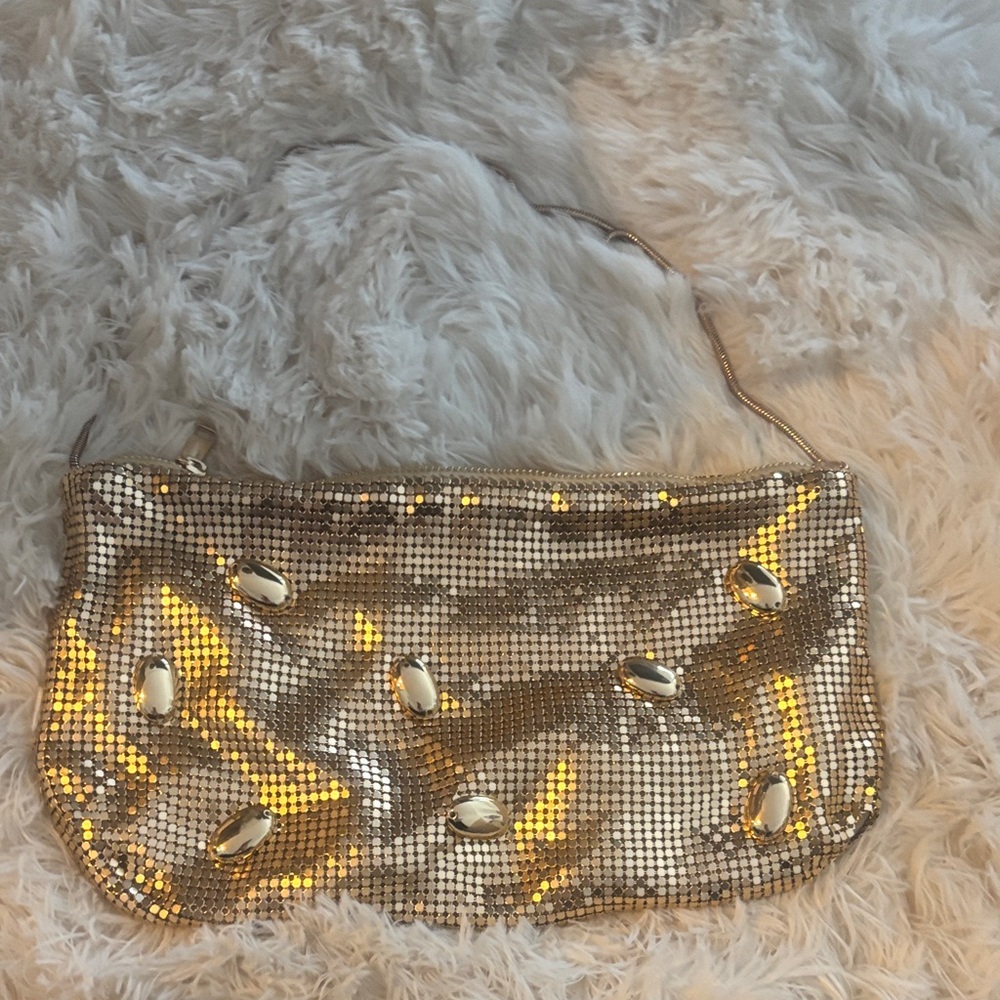 Zara Gold Sequin Wristlet